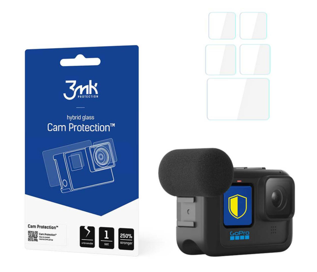 3MK Flexible Glass do GoPro HERO 9/HERO 10/HERO 11 - 658447 - zdjęcie